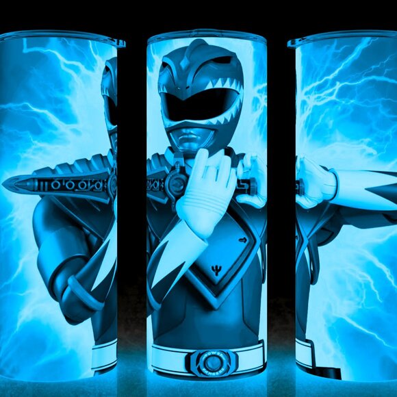Glow in the Dark Power Rangers Green Ranger Tommy Cup Mug Tumbler 20oz - Picture 1 of 4